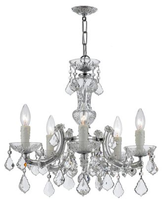Crystorama 5-Light Maria Theresa Chandelier With Swarovski Crystals