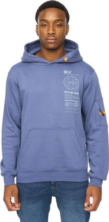 Duck and Cover Heren Ashland Hoodie (Denim Blauw)
