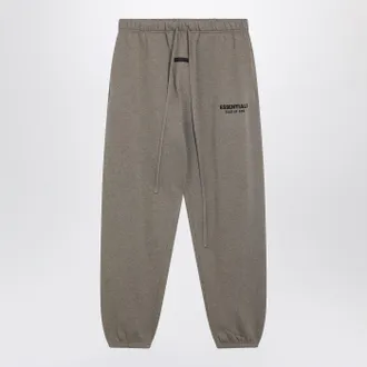 Fear of God Grey M&eacute;lange Jogging Pants With Logo Print