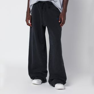 Balenciaga Black faded-effect oversized jogging trousers