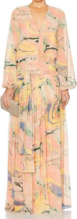 Alexis Diane Dress In Watercolor