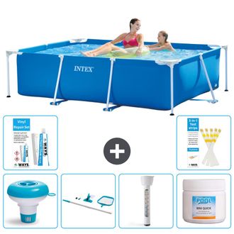 Intex Piscina Con Estructura Rectangular - 220x150x60 Cm - 7-piezas S22342