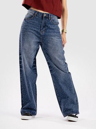Blue Tomato Rhinestone Baggy Denim Vaquero azul