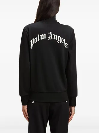 Palm Angels Logo Print Track Jacket - Black
