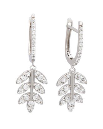 Suzy Levian Suzy Levian Silver Cz Dangle Earrings