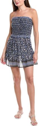 Sea NY Maria Printed Strapless Smocked Cover-Up Dress