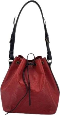 Louis Vuitton Pre-owned Bucket Bags, female, Red, Size: ONE SIZE Pre-owned Bucket Bag