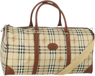 Burberry Pre-owned Weekend Bags, female, Beige, Size: ONE SIZE Pre-owned Boston Bag