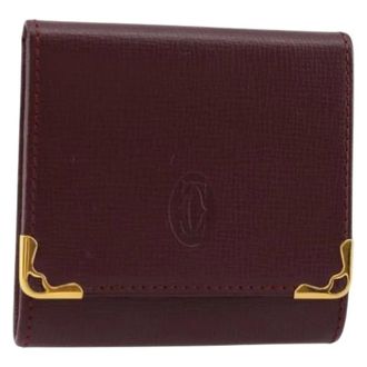 Cartier Pre-owned Wallets, female, Red, Size: ONE SIZE Pre-owned Vintage Coin Purse