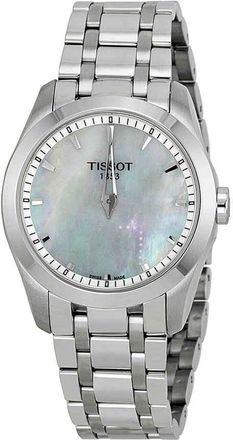 Tissot Couturier Mother of Pearl Dial Stainless Steel Ladies Watch T0352461111100