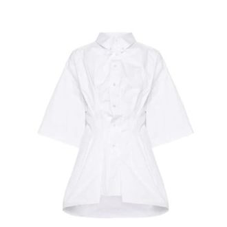 Maison Margiela Dames, Blouses & Shirts, Wit, Maat: XS Katoen