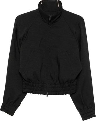 Yohji Yamamoto Sport Uniform Adaptive Track Top - Dames - Zomerjassen - Zwart - XS - Polyester - Jassen