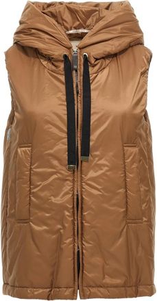 Max Mara The Cube Greengo Vest - Dames - Bodywarmers - Bruin - 2XS - Jassen
