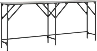 vidaXL Vidaxl - Mesa Consola Madera De Ingenier&iacute;a Gris Sonoma 180x29x75 Cm