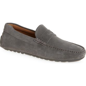 BOSS Noel Penny Loafer in Medium Grey at Nordstrom Rack, Size 12Us / 11Uk