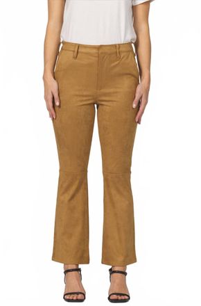 Dear John Denim Jeanne Faux Suede Pants In Butterscotch