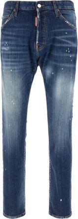 Dsquared2 Slim-fit Jeans - Heren - Slim Fit Jeans - Blauw - XL - Leer - Jeans