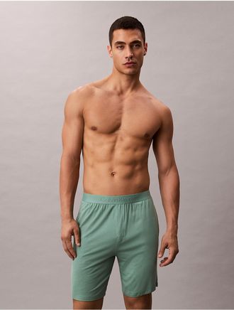 Calvin Klein Mens Ultra Soft Modal Sleep Shorts - Green - XL