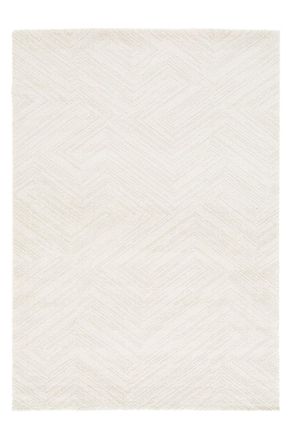 AFK Living Alfombra ultra suave en fibras recicladas beige 120 x 170 cm