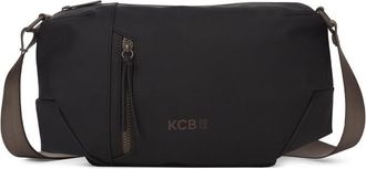 KCB Small Cord Crossbody Bag | Compact and Practical | Multipurpose Pockets with Zip | Durable Material | Adjustable Handles | 100% Vegan, Black/White, Pe