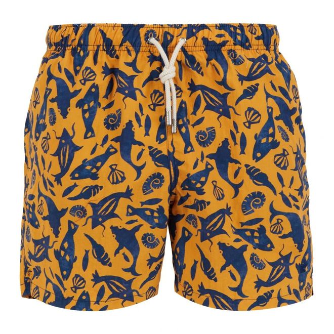 Short De Bain Pour Homme Motif Renne De Noël - Séchage Rapide, élastique Avec Cordon