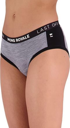 Mons Royale Sylvia Boyleg Underwear - Womens in Grey Heather/black at Nordstrom, Size X-Small