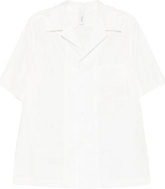 Hev&ograve; Novoli Short Sleeve Shirt - Heren - Korte mouwen Overhemden - Wit - M - Katoen - Overhemden