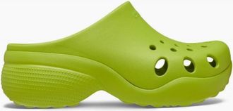 Crocs Womens Aura Slip On Shuv Clogs - Green - Size: 4 36-37