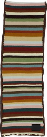 Paul Smith Multicolor Striped Hand-Finished Merino Wool Scarf