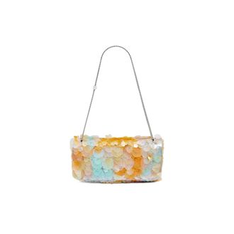 Paco Rabanne Shoulder Bags, female, Multicolor, Size: ONE SIZE Sparkle Baguette Bag