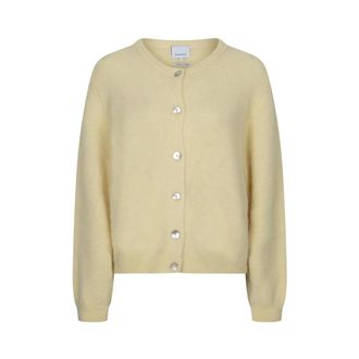 Dante6 Toronto korte cardigan - Dames - Truien - Beige - Maat: S Wol