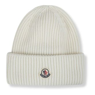 Moncler Gorro de lana y cachemira de canal&eacute; - Accessories - Hombre - Blanco - ONE SIZE