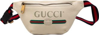 Gucci Pre-owned Gucci Small Grained Calfskin Logo Belt Bag Ladies ASCML1MWZ1I4A74V