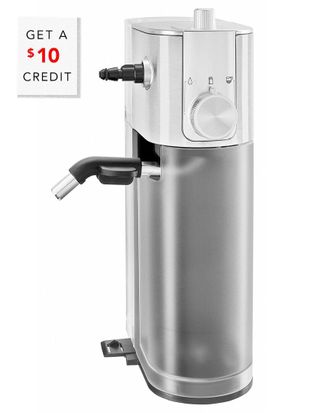 KitchenAid Kitchenaid Metal Automatic Silver Milk Frother Attachment For Espresso Machine With $10 Credit