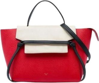 Celine Pre-owned Satchel - Dames - Vintage Heuptassen - Rood - ONE Size - Leer - Vintage