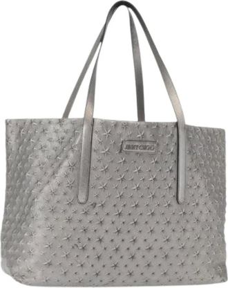 Jimmy Choo London Pre-owned Tote Bags, female, Gray, Size: ONE SIZE Pre-owned Tote Bag