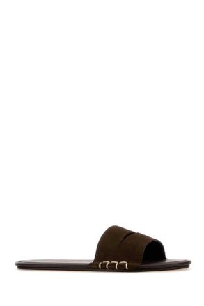 J.W.Anderson Womens Loafer Slide W Brown Slippers Flat Shoes