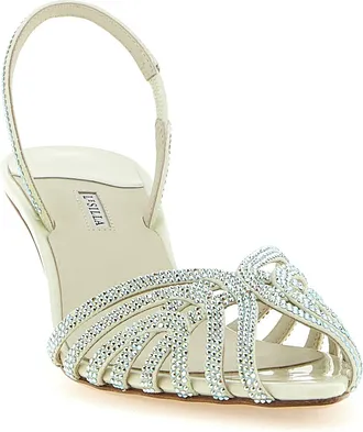 Le Silla Womens Embrace Divina Heel Sandal Cream Bicolor