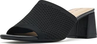 Life Stride Colette2 Slide Sandals Womens Sandals Black Mesh : 6.5 M (B), Synthetic