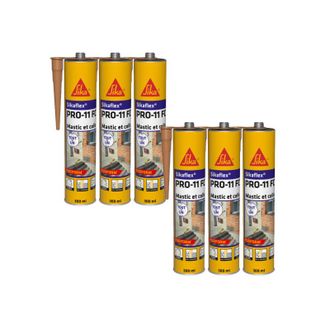 Sika Sika - Juego De 6 Adhesivos Flex Pro 11 Fc Purform - Beige - 300ml