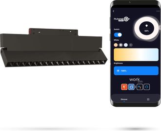 OEM Foco Lineal Led Wifi Zigbee Ajustable De 18 W Para Rieles Magn&eacute;ticos Smart Track 48vdc 3000-6000k Regulable