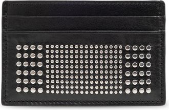 Alexander McQueen Leren kaarthouder - Heren - Portefeuilles - Zwart - ONE Size - Leer - Accessoires
