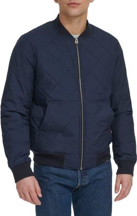 Levi's Quilted Bomber Jacket in Navy at Nordstrom, Size Xx-Large