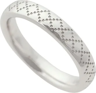 Gucci White Gold White Gold (18K) Band Ring (Pre-Owned)
