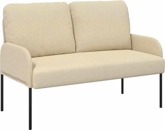 vidaXL Sof&aacute;s Con Coj&iacute;n 110cm Crema Madera Contrachapada Vidaxl