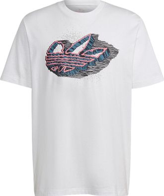 adidas originals Rekive Speed Trefoil Graphic T-shirt White HK7334