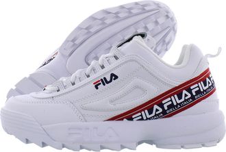 Fila Fila Disruptor Ii Logo Tape Mens Shoes, White, 8 UK