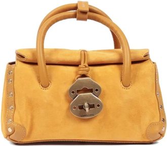 Zanellato Dotta Zashmere Cactus Baby Tote Bag - Dames - Handtassen - Geel - ONE Size - Katoen - Tassen
