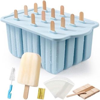 OEM Bandejas Para Cubitos De Hielo Meetrue, Bandejas De Silicona Para Cubitos De Hielo De 12 Piezas, F&aacute;ciles De Despegar, Sin Bpa, M&aacute;quina Para Hacer Cubi