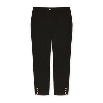Fiorella Rubino New York Broeken - Dames - Slim Fit Broeken - Zwart - M - Polyester - Broeken